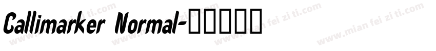 Callimarker Normal字体转换